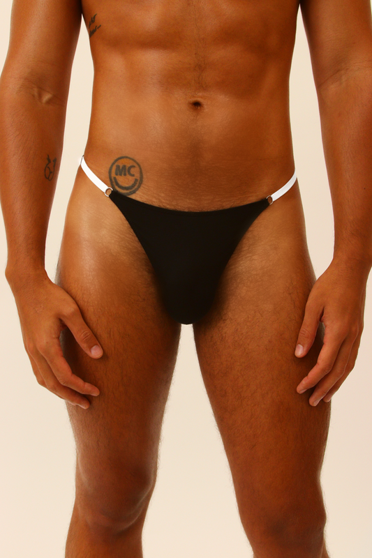 Signature Noir Pearl Thong